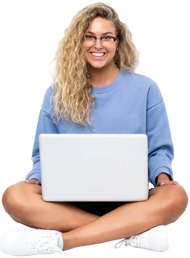 Chica curso online presencial